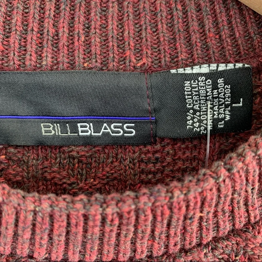 Vintage Deadstock Burgundy Oversized Grandpa Sweater- Unisex - Picture 7 of 7